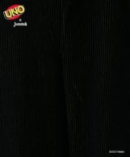 GJEAS71240 Jocomomola(ホコモモラ) UNO™×Jocomomola コーデュロイオーバーオール ブラック