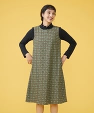 GJEAT51260 Jocomomola(ホコモモラ) Cartas プリントワンピース グリーン