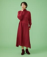 GJEAV32220 Jocomomola(ホコモモラ) Lana blend ニットワンピース ダークグレー