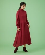 GJEAV32220 Jocomomola(ホコモモラ) Lana blend ニットワンピース ダークグレー