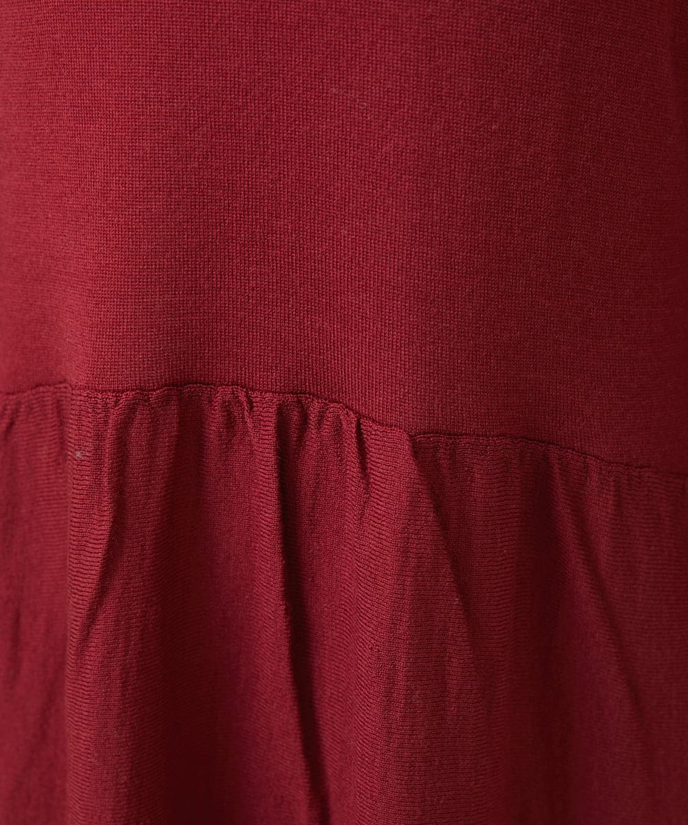 GJEAV32220 Jocomomola(ホコモモラ) Lana blend ニットワンピース ダークグレー