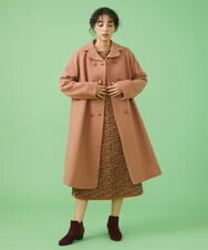 GJEAV50350 Jocomomola(ホコモモラ) Huella 刺繍ワンピース ライトブラウン