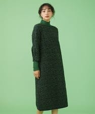 GJEAV50350 Jocomomola(ホコモモラ) Huella 刺繍ワンピース ブラック