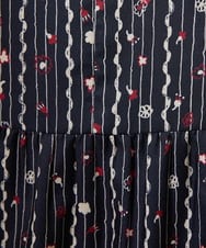 GJECD30300 Jocomomola(ホコモモラ) Escala de floral プリントワンピース ネイビー