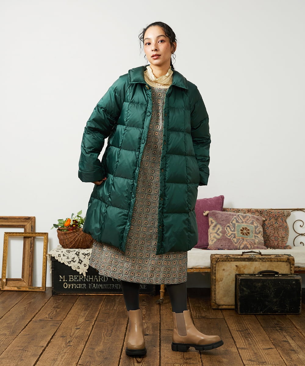 GJECD50350 Jocomomola(ホコモモラ) Escudos 幾何調総刺繍ワンピース ベージュ