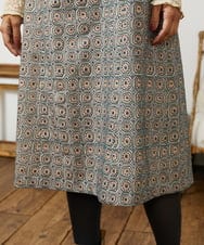 GJECD50350 Jocomomola(ホコモモラ) Escudos 幾何調総刺繍ワンピース ベージュ