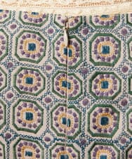 GJECD50350 Jocomomola(ホコモモラ) Escudos 幾何調総刺繍ワンピース ベージュ