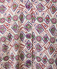 GJEDD32280 Jocomomola(ホコモモラ) Hidalgo 幾何調プリントワンピース アイボリー