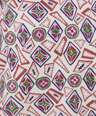 GJEDD32280 Jocomomola(ホコモモラ) Hidalgo 幾何調プリントワンピース アイボリー