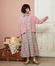 GJEDD32280 Jocomomola(ホコモモラ) Hidalgo 幾何調プリントワンピース アイボリー