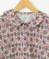 GJEDD32280 Jocomomola(ホコモモラ) Hidalgo 幾何調プリントワンピース アイボリー