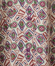 GJEDD32280 Jocomomola(ホコモモラ) Hidalgo 幾何調プリントワンピース アイボリー