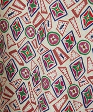 GJEDD32280 Jocomomola(ホコモモラ) Hidalgo 幾何調プリントワンピース アイボリー