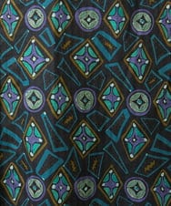 GJEDD32280 Jocomomola(ホコモモラ) Hidalgo 幾何調プリントワンピース ブラック