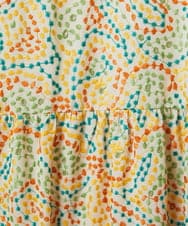 GJEDE02360 Jocomomola(ホコモモラ) La mancha ドット総刺繍ワンピース アイボリー