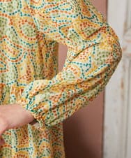 GJEDE02360 Jocomomola(ホコモモラ) La mancha ドット総刺繍ワンピース アイボリー