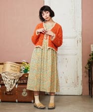 GJEDE02360 Jocomomola(ホコモモラ) La mancha ドット総刺繍ワンピース アイボリー