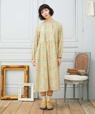 GJEDE02360 Jocomomola(ホコモモラ) La mancha ドット総刺繍ワンピース アイボリー