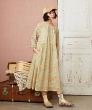 GJEDE02360 Jocomomola(ホコモモラ) La mancha ドット総刺繍ワンピース アイボリー