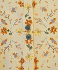 GJEDE38300 Jocomomola(ホコモモラ) Palomas y flores プリントシャツワンピース イエロー