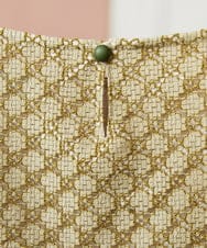 GJEDE42280 Jocomomola(ホコモモラ) Entrada 幾何学レースワンピース ライトイエロー