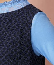 GJEDE42280 Jocomomola(ホコモモラ) Entrada 幾何学レースワンピース ブラック