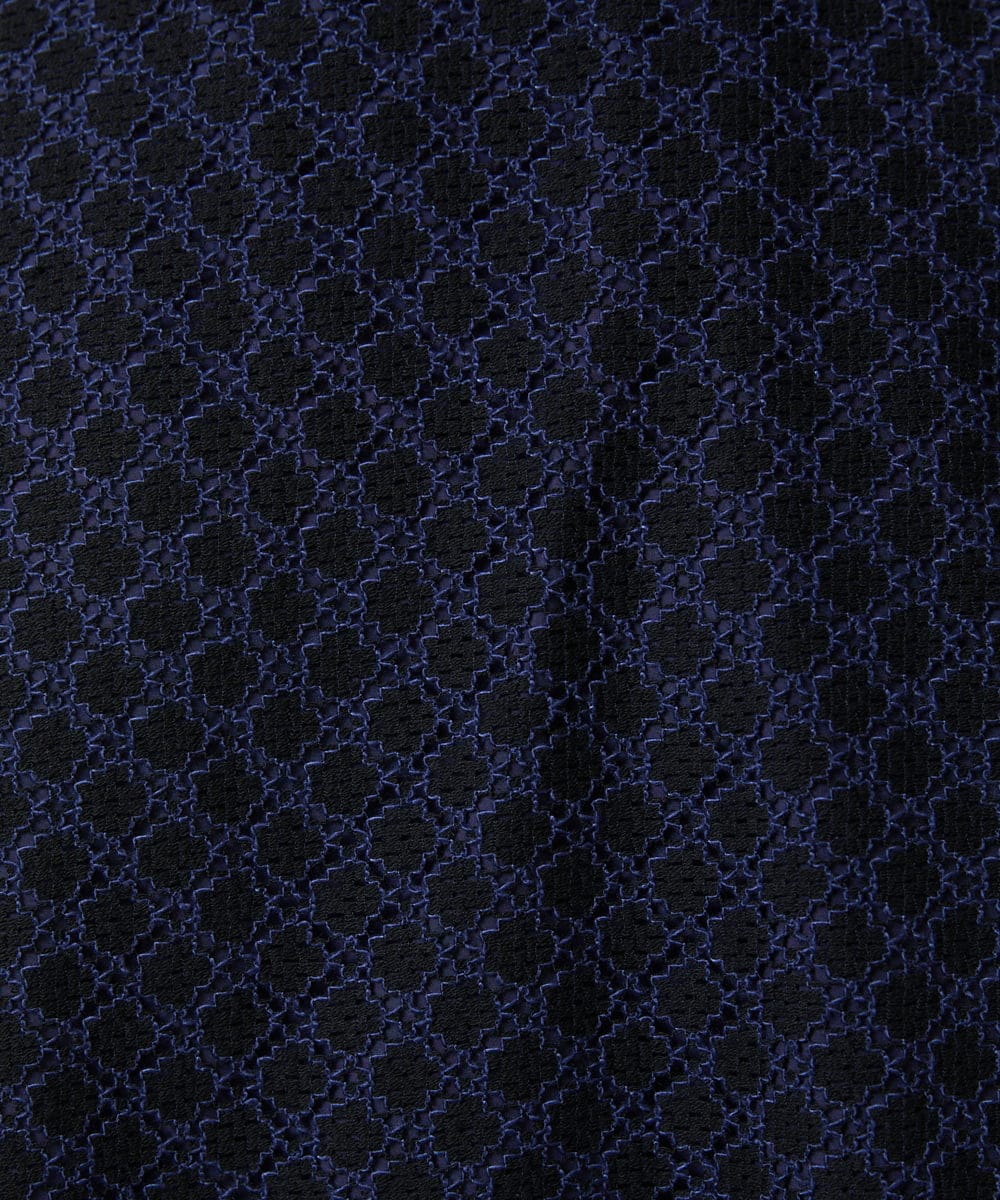 GJEDE42280 Jocomomola(ホコモモラ) Entrada 幾何学レースワンピース ブラック