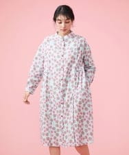 GJEDT36280 Jocomomola(ホコモモラ) Benidorm プリントワンピース ライトブルー