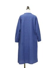 GJEDT42280 Jocomomola(ホコモモラ) Papelcarta 刺繍シャツワンピース ブルー