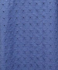 GJEDT42280 Jocomomola(ホコモモラ) Papelcarta 刺繍シャツワンピース ブルー