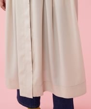 GJEDT43250 Jocomomola(ホコモモラ) スラッシュキルトシャツワンピース グリーン