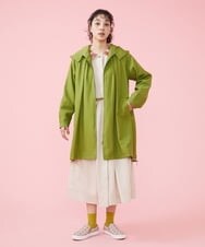 GJEDT43250 Jocomomola(ホコモモラ) スラッシュキルトシャツワンピース グリーン