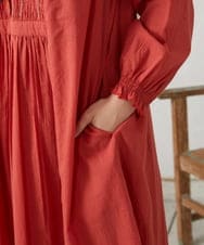 GJEFD01280 Jocomomola(ホコモモラ) Baile animal アニマル刺繡ワンピース レッド