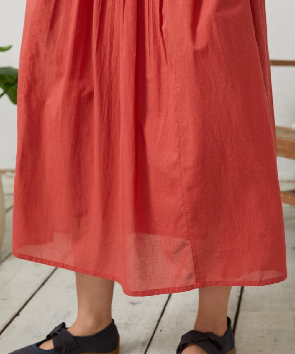 GJEFD01280 Jocomomola(ホコモモラ) Baile animal アニマル刺繡ワンピース レッド