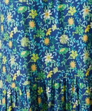 GJEFD30300 Jocomomola(ホコモモラ) Sancho Panza フラワープリントノースリーブワンピース ネイビー