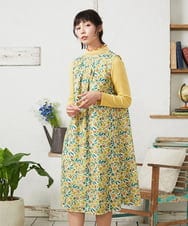 GJEFD50300 Jocomomola(ホコモモラ) El Rucio フラワープリントレースワンピース［オケージョン］ アイボリー