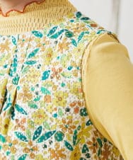 GJEFD50300 Jocomomola(ホコモモラ) El Rucio フラワープリントレースワンピース［オケージョン］ アイボリー