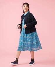 GJEFS30250 Jocomomola(ホコモモラ) Barcelona プリントワンピース ブルー