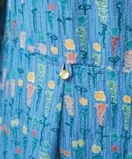 GJEFS30250 Jocomomola(ホコモモラ) Barcelona プリントワンピース ブルー