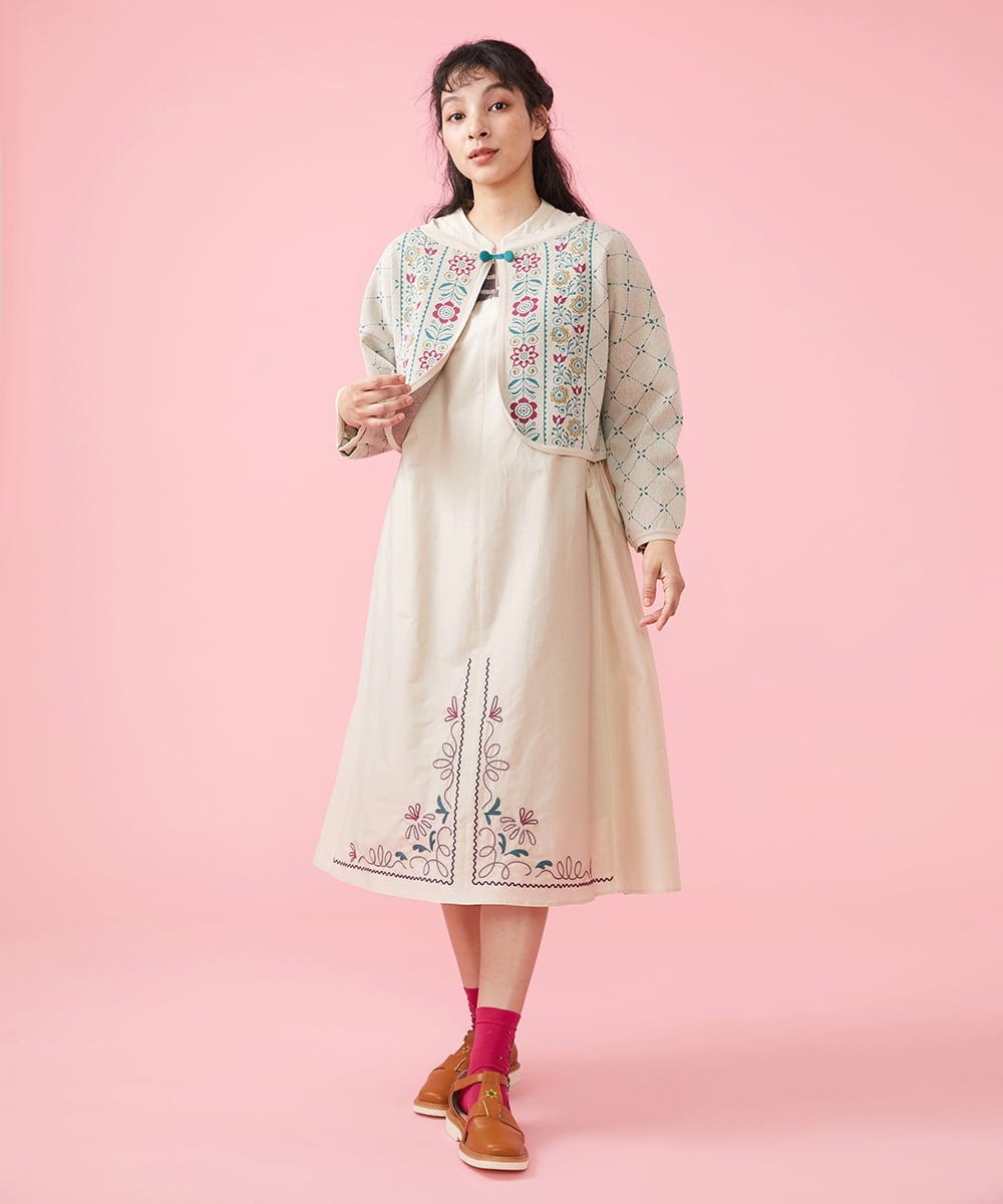 タグ付き新品 Jocomomola Corrida 刺繍ワンピース 40 | www.agakiza.rw