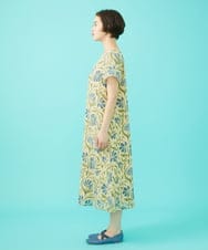 GJEGA50360 Jocomomola(ホコモモラ) オパールプリントフラワーワンピース ベージュ