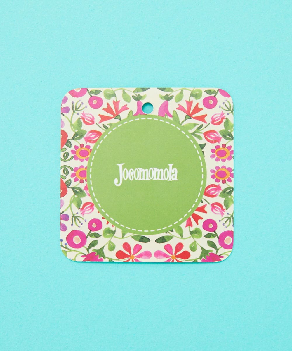 GJEGA70360 Jocomomola(ホコモモラ) 【日本製】Rosa flamenco フラワープリントタックワンピース ブルー