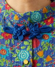 GJEGD01330 Jocomomola(ホコモモラ) Don Quijote フラワープリントワンピース ネイビー