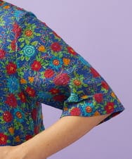 GJEGD01330 Jocomomola(ホコモモラ) Don Quijote フラワープリントワンピース ネイビー