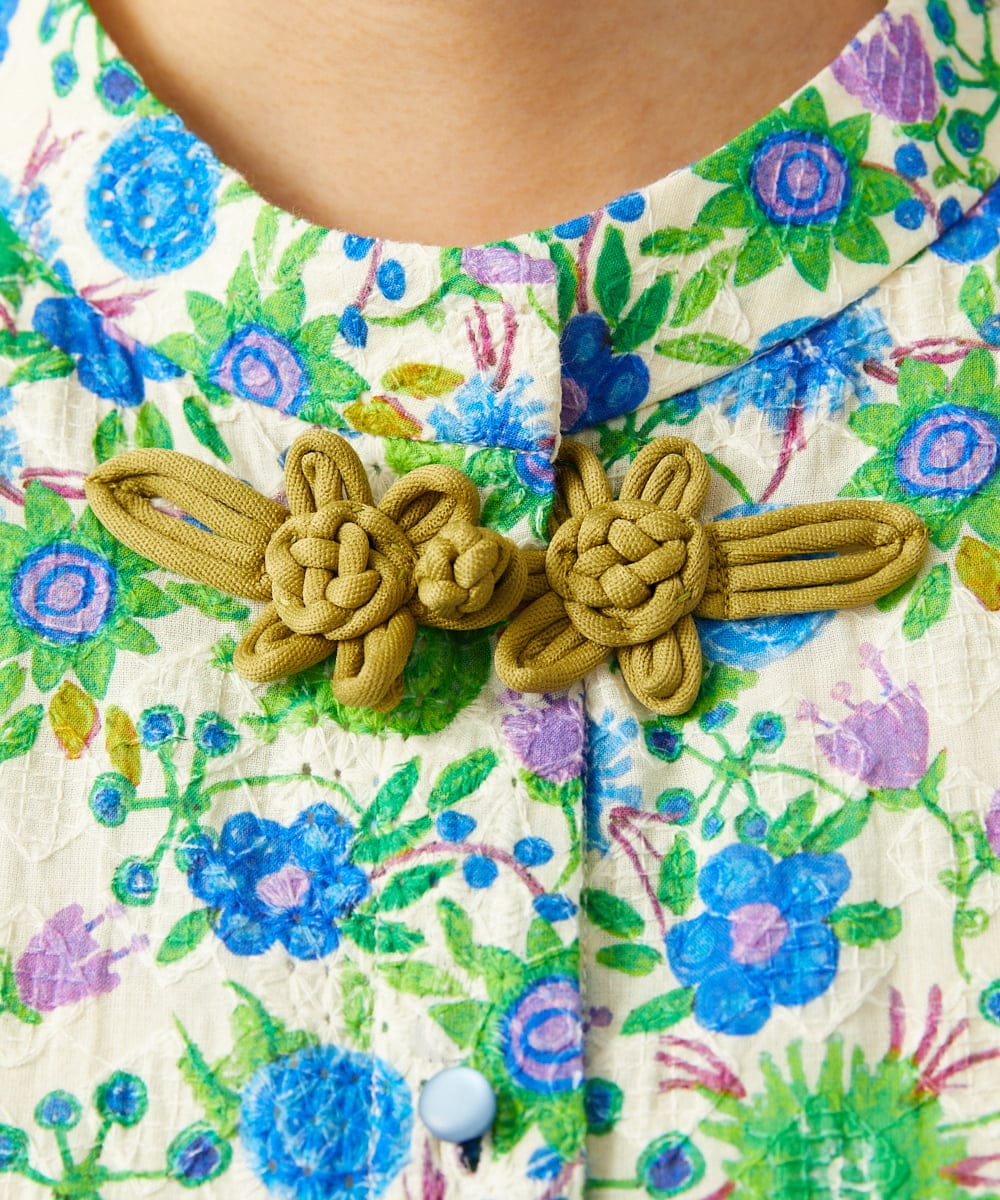 GJEGD01330 Jocomomola(ホコモモラ) Don Quijote フラワープリントワンピース アイボリー