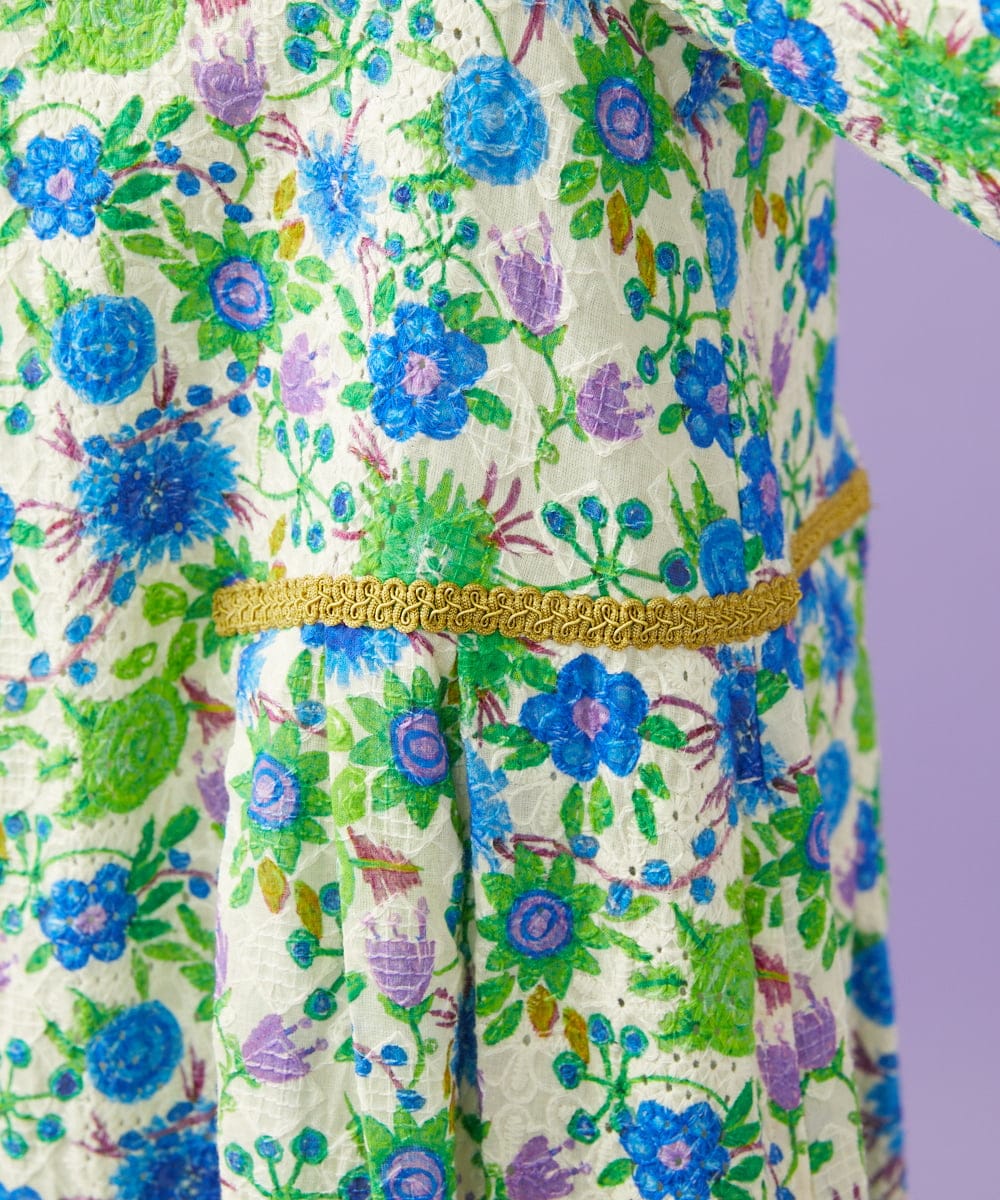 GJEGD01330 Jocomomola(ホコモモラ) Don Quijote フラワープリントワンピース アイボリー