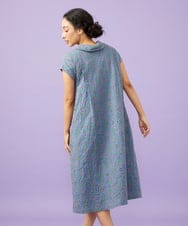 GJEGD34340 Jocomomola(ホコモモラ) 【2WAY】Semilla フラワー総刺繍ワンピース ブルー