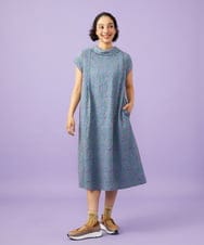 GJEGD34340 Jocomomola(ホコモモラ) 【2WAY】Semilla フラワー総刺繍ワンピース ブルー