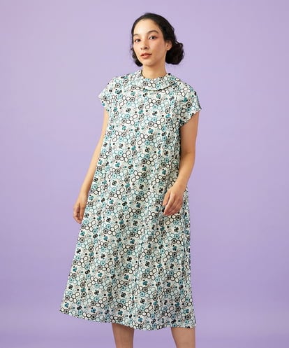 GJEGD34340 Jocomomola 【2WAY】Semilla フラワー総刺繍ワンピース