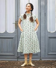 GJEGD34340 Jocomomola(ホコモモラ) 【2WAY】Semilla フラワー総刺繍ワンピース アイボリー